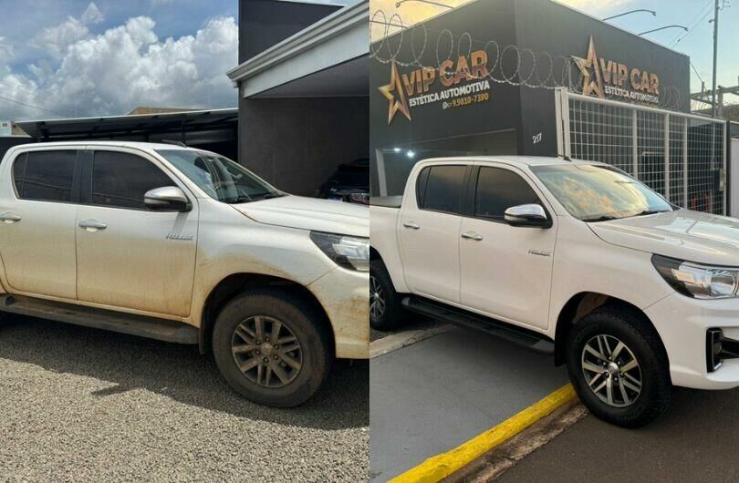 Imagem de compartilhamento para o artigo Studio Vip Car de Costa Rica: polimento técnico e vitrificação que preservam pintura, plásticos e faróis por mais tempo da MS Todo dia